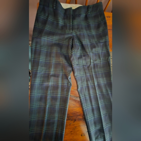 J. Crew Plaid cafe Capri - Picture 1 of 5
